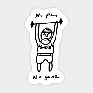 No Pain No Gainz Sticker